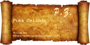 Pukk Zelinda névjegykártya